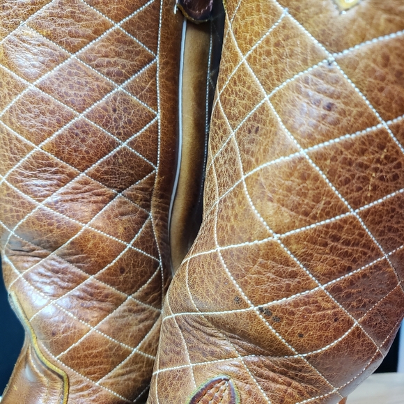 Anderson Bean Cowboy Boots in Saddle Tan - Men's size 9 D - Picture 12 of 12